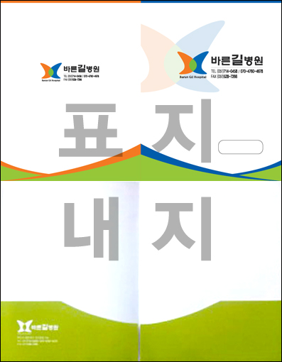 칼라차트봉투/접지형